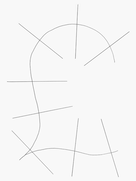 Claude Closky, ‘Untitled (without L),’ 2018, black ballpoint pen on paper, 40 x 30 cm.